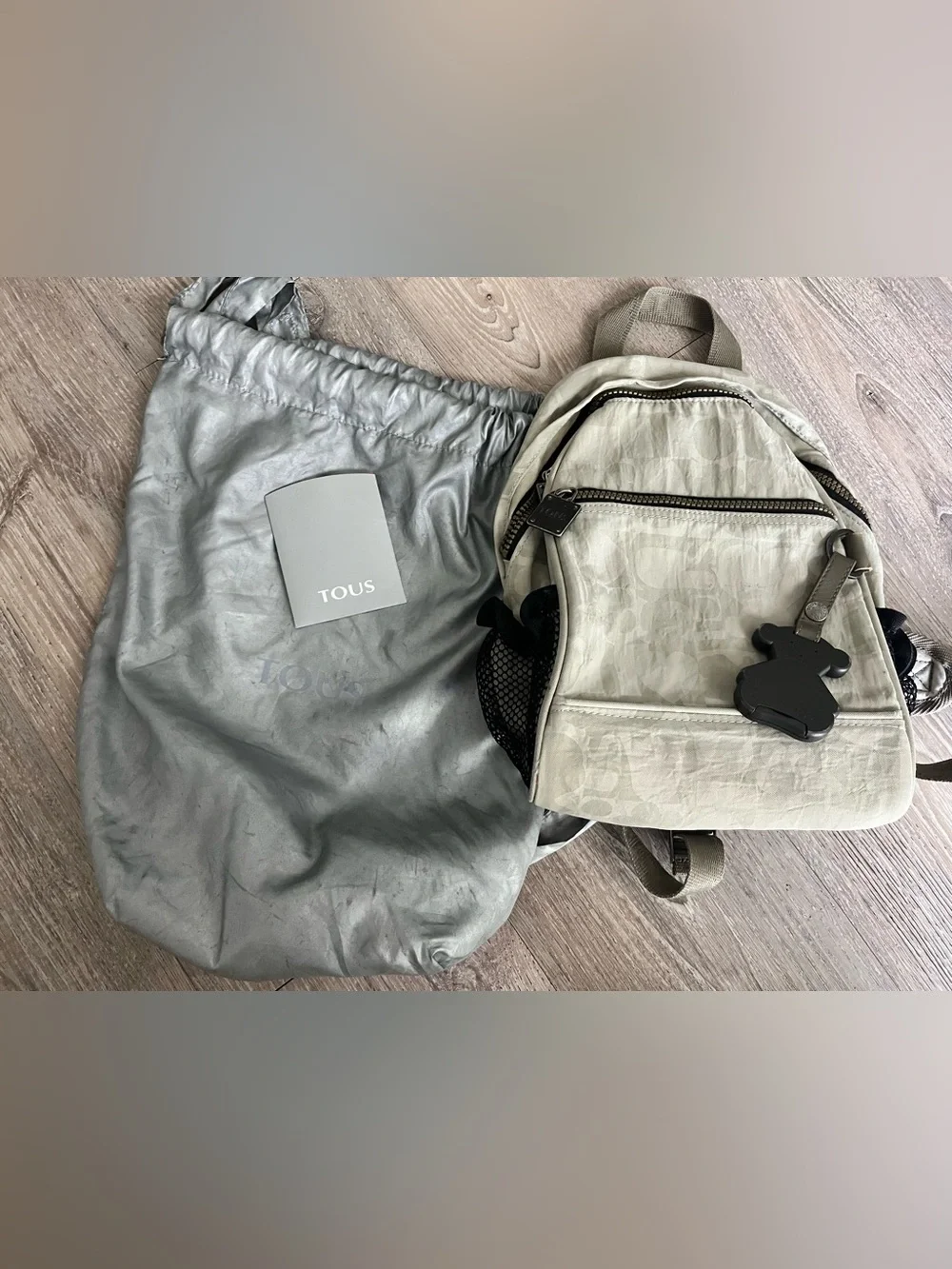 TOUS Neli Cubik Beige/Ivory Backpack